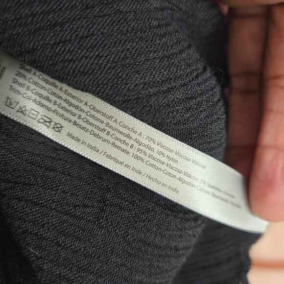 FP One Black Adella Maxi Slip Dress S Whimsigoth Boho Gauzy Lace Strappy Flowy - Picture 8 of 11